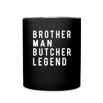 Boucher Boucherie Profession Drôle Dicton Cadeau - Mug uni - noir - Devant