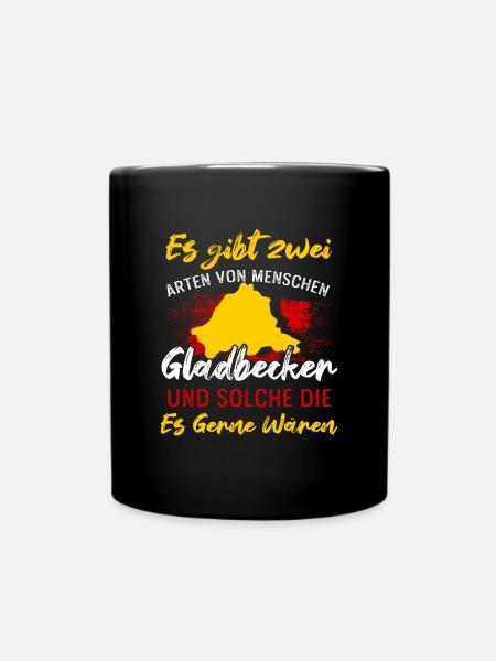 Es Gibt Zwei Arten Von Menschen Gladbecker - Tasse einfarbig - Schwarz