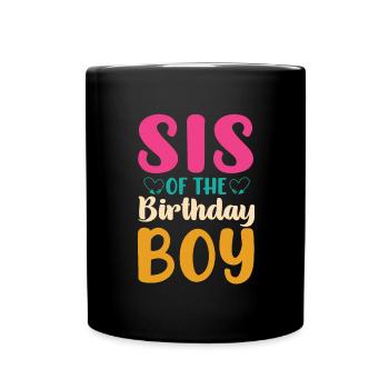 Sœur Anniversaire Garçon Célébration Garçon - Mug uni - noir - Devant
