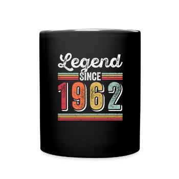 Né en 1962 Vintage Cadeau 58ème anniversaire - Mug uni - noir - Devant