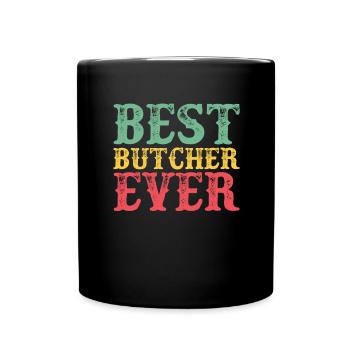 Boucherie Profession Drôle Dire Cadeau - Mug uni - noir - Devant