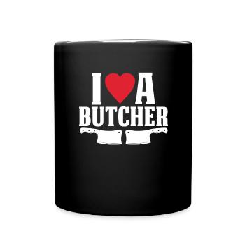 Boucherie Profession Drôle Dire Cadeau - Mug uni - noir - Devant