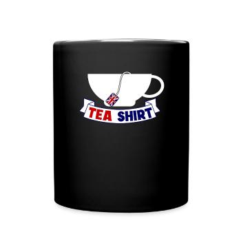 Tea shirt for tea drinkers - Full Colour Mug - black - Front