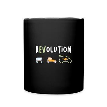 Revolution Electric Electric Electric Car eauto - Full Colour Mug - black - Front