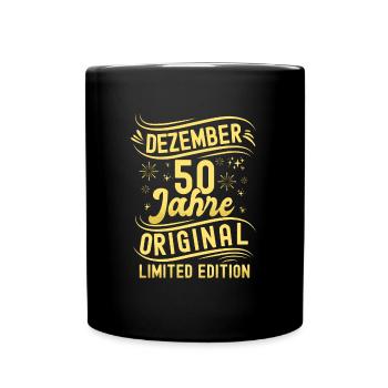 Décembre 50 ans Original Édition Limitée - Mug uni - noir - Devant