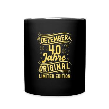 Décembre 40 ans Original Édition Limitée - Mug uni - noir - Devant