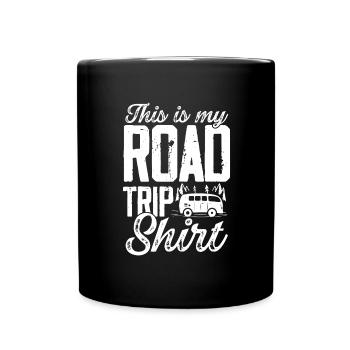 Road Trip Excursion Camping Camping Camping Voyage Montagnes - Mug uni - noir - Devant