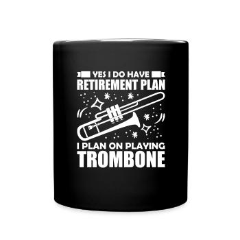 Trumpet Orchestra Musicians Trumpeter Wind Music - Full Colour Mug - black - Front