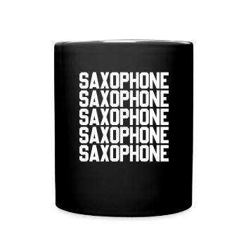 Saxophone Saxophone Saxophone Saxophone Musique Saxophone Joueur - Mug uni - noir - Devant