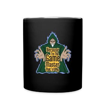 Je suis le maître du jeu de société Nerd - Mug uni - noir - Devant
