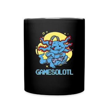 Gamesolotl Axolotl Video Game Player Gamer Axolotl - Tasse einfarbig - Schwarz - Vorne