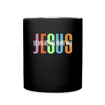 Lassen Sie mich Ihnen von meinem christlichen Glau - Tasse einfarbig - Schwarz - Vorne
