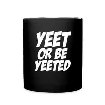 Yet oder yeted Urban Slang Jungen M�dchen Teenager - Tasse einfarbig - Schwarz - Vorne