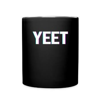 Yeet meme vaporwave yeted Slang Jungen M�dchen Tee - Tasse einfarbig - Schwarz - Vorne