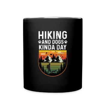 Wandern Camping Outdoor Sprüche Camper Wanderer - Tasse einfarbig - Schwarz - Vorne