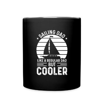 Captain Boat Woman Holiday Sailboat Wife Father - Full Colour Mug - black - Front
