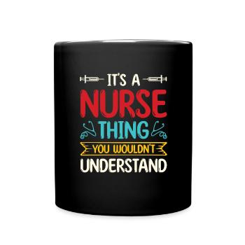 Arzthelferin Krankenpflegerin Arztpraxis Assistent - Tasse einfarbig - Schwarz - Vorne
