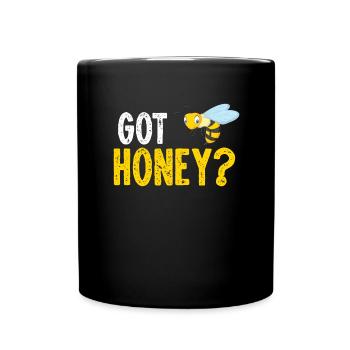 Bienen Imkerei Imker Honig Bienenzüchter Lustig - Tasse einfarbig - Schwarz - Vorne