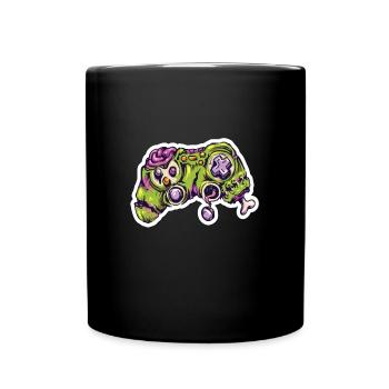 Zombie Joystick Controller Gamer - Full Colour Mug - black - Front