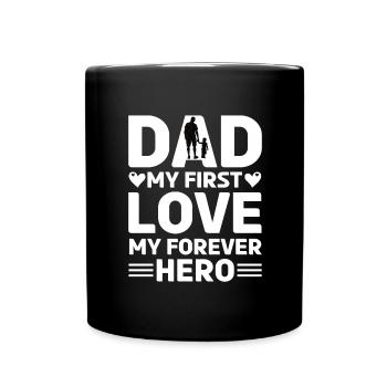 Meilleur monde Père Père Couple Couples Parents Papa papa - Mug uni - noir - Devant