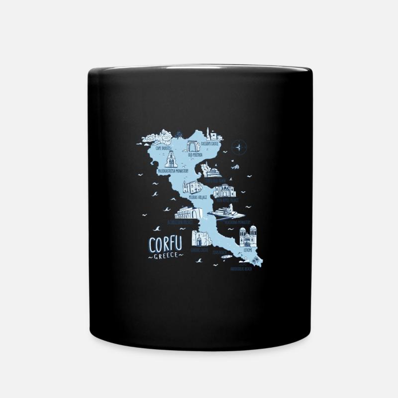 Korfu Griechenland Corfu - Tasse einfarbig - Schwarz