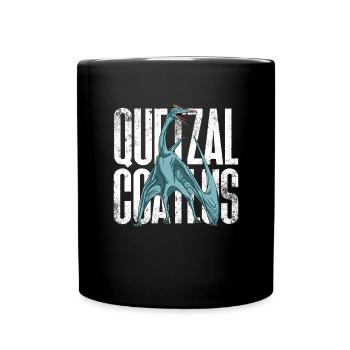 Quetzalcoatlus Dinosaurier Dinosaurier Illustratio - Tasse einfarbig - Schwarz - Vorne