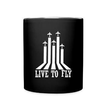 Pilote d’avion volant Sport Idée cadeau - Mug uni - noir - Devant