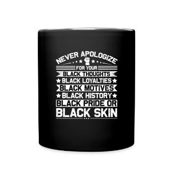 Love Your Black Culture Black History Month - Full Colour Mug - black - Front