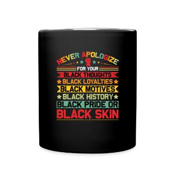 Love Your Black Culture Black History Month - Full Colour Mug - black - Front