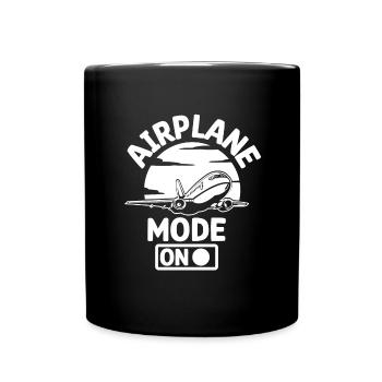 Pilot Airplane Flying Flying Gift Idea - Full Colour Mug - black - Front
