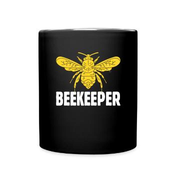 Bienen Imkerei Imker Honig Bienenzüchter Lustig - Tasse einfarbig - Schwarz - Vorne