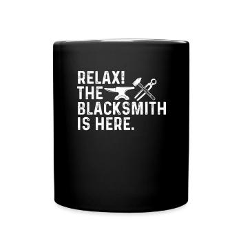 Blacksmith Shirt Metalworker Anvil Cutler - Full Colour Mug - black - Front