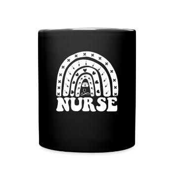 Arzthelferin Krankenpflegerin Arztpraxis Assistent - Tasse einfarbig - Schwarz - Vorne