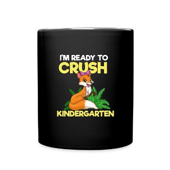 Kindergarten - Tasse einfarbig - Schwarz - Vorne