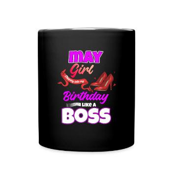 Mai Geburtstag Lustiges Geschenk - Tasse einfarbig - Schwarz - Vorne