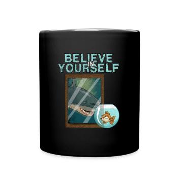 Motivation Shark - Full Colour Mug - black - Front