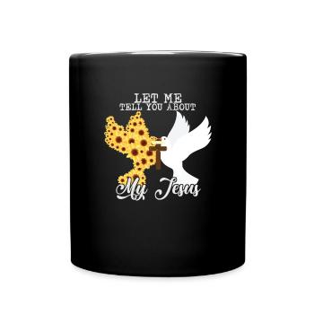 Lassen Sie mich Ihnen von meinem christlichen Glau - Tasse einfarbig - Schwarz - Vorne