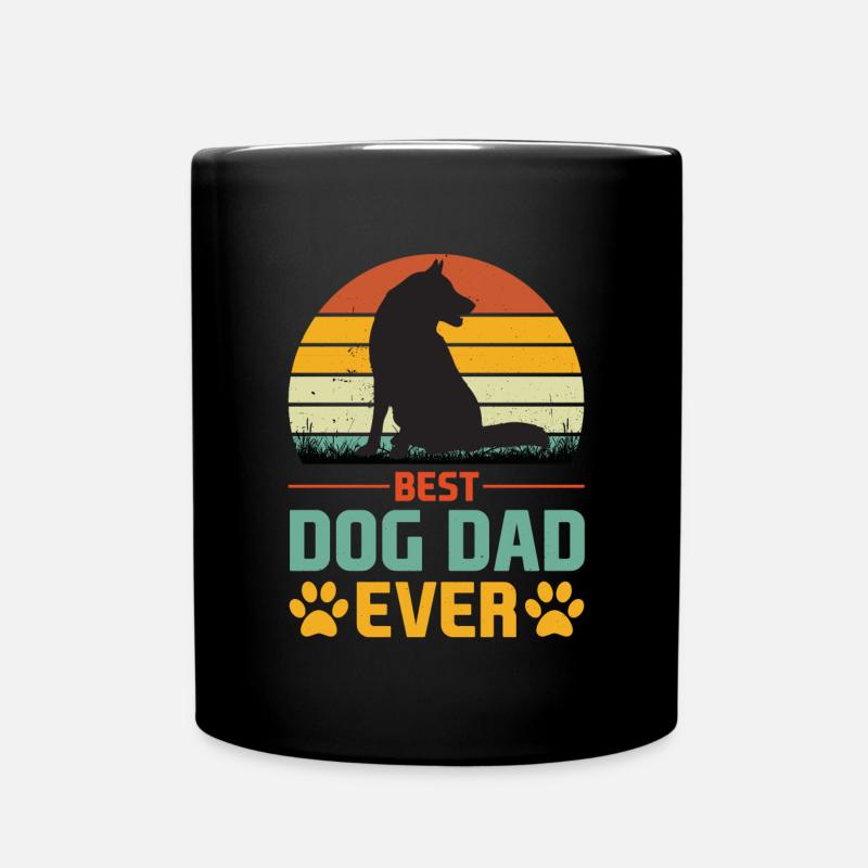 Hundebesitzer Hund Hundehalter Hundefreunde Gassi - Tasse einfarbig - Schwarz