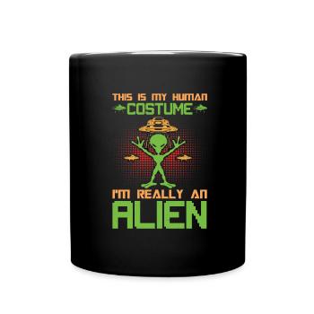 Graffiti Drops UFO Mystery - Full Colour Mug - black - Front