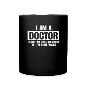 Doctorat Thèse de doctorat Doctorat - Mug uni - noir - Devant