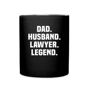 Cool Lawyer Papa Jura Father Lawyers Parents - Full Colour Mug - black - Front