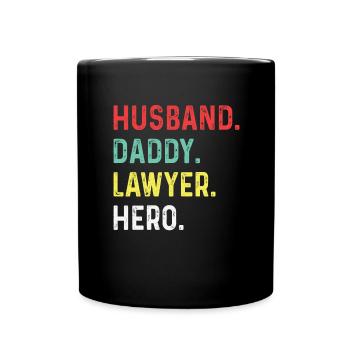 Cool Lawyer Papa Jura Father Lawyers Parents - Full Colour Mug - black - Front