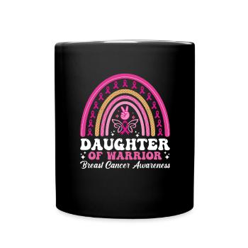 Brustkrebs Breast Cancer Brust Krebs Geschenk - Tasse einfarbig - Schwarz - Vorne