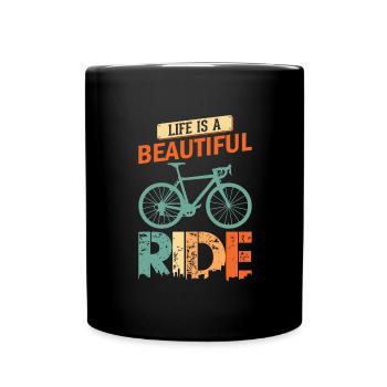 Cycopath Fahrrad E-Bike Radfahren Rennrad Fahrrad - Tasse einfarbig - Schwarz - Vorne