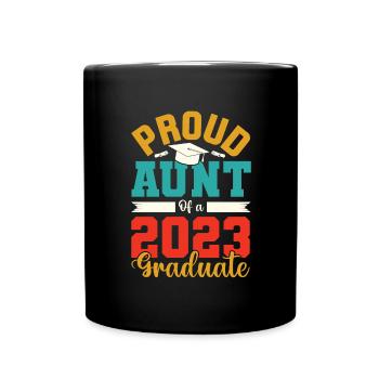 Tante 2023 - Tante werden - Tasse einfarbig - Schwarz - Vorne