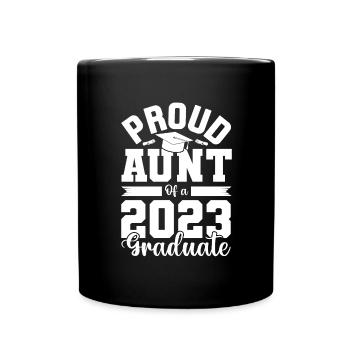 Tante 2023 - Tante werden - Tasse einfarbig - Schwarz - Vorne