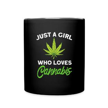 Filles de cannabis - Mug uni - noir - Devant