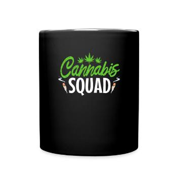 Escouade du cannabis - Mug uni - noir - Devant