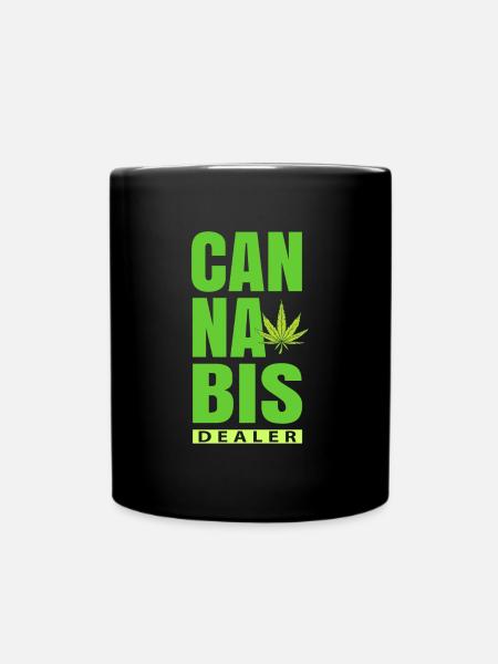 Cannabis händler - Tasse einfarbig - Schwarz
