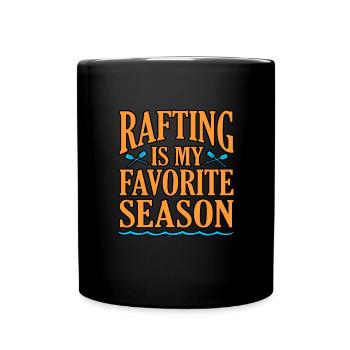 Rafting saison - Tasse einfarbig - Schwarz - Vorne